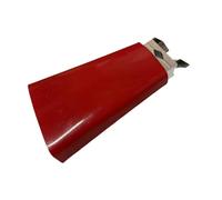Campanaccio in metallo da 10,2 cm a percussione, per compleanno, matrimonio, celebrazione, rosso