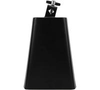 Campanaccio in metallo nero da 17,8 cm, strumento a percussione per salsa e batteria, struttura in ferro con finitura spray nera antiruggine, campana per bestiame spessa 1,5 mm per musicisti bello e