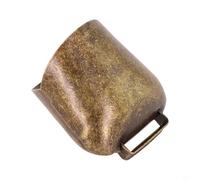 Campanaccio in metallo per mucca, campana per pecora e campana per cavallo per il pascolo del bestiame - Campana da fattoria in ferro rumorosa con suono a campana, finitura bronzo/rame rosso/oro