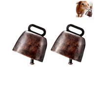 Campanaccio personalizzato per animali domestici, leggero, in rame, anti-smarrimento, per gatti/cani, ornamento vintage in metallo per collari e decorazioni per la casa, Misura unica, Ferro, ferro