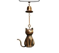 Campane a a forma di animale - Molinette per esterni, decorazione campanelle a a forma di gatto per la casa | Campane a a forma di animale in resina, campana appese