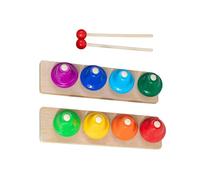 Campane a mano diatoniche colorate da scrivania 8 note musicali diatoniche regalo festa per bambini piccoli bambini adulti set strumenti musicali Orff giocattolo musicale per bambini