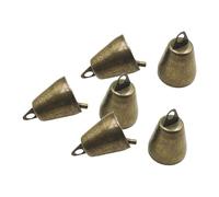 Campane a vento 6 pezzi per albero di Natale con suono piacevole, ciondoli in ferro fai da te per decorazioni natalizie, matrimoni, feste con animali domestici