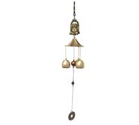 Campane a Vento, Campane a Vento in Metallo Vintage, Feng Shui Cinese Fortunato Campana Appeso Ornamento per La Casa Giardino Patio Yard Appendere(Budda)