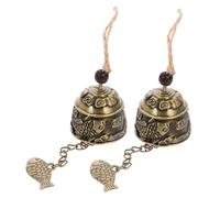 Campane a vento, Campane a vento per esterni， 2 pezzi Campana Carillon in metallo da appendere Campana da balcone Campana da appendere Campana vintage Campana in metallo da balcone Carillon a vento vi