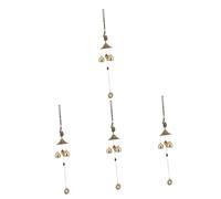 Campane a vento, Campane a vento per esterni， 3pcs Feng Shui Wind Chime Decorative Wind Chime Wind Chime for Garden Outdoor Hanging Wind Chime Windchime Wind Bell Vintage Wind Chime(46x4x3cmx4pcs)