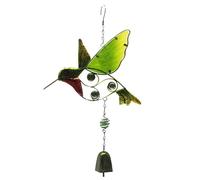 Campane a vento Campanelli eolici in metallo, campanelle Serenity, campanelli eolici da esterno, statuette di colibrì, decorazioni for feste in giardino, regali di Natale e compleanno Campane tubolari