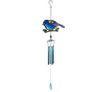 Campane a vento Campanelli eolici in stile nordico, ornamenti da appendere a forma di uccello rosso e blu, campanelli eolici for la decorazione creativa della casa Campane tubolari(Blauw,Tube)