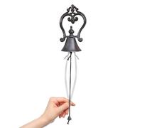 Campane a vento con ghisa - Campana a vento vintage rustica screziata con suono chiaro - Decorazioni all'aperto per patio, soggiorno, giardino, balcone, parchi, casa da tè Bseid
