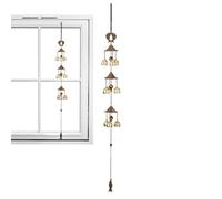 Campane a vento di buona fortuna, campana a vento fortunata,Yard Energy Decor Campanello in lega di rame a 3 strati e 9 campane - Decorazione Lucky Wind per balcone, giardino, fattoria, porta pri