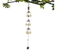 Campane a vento di buona fortuna, campana a vento fortunato | 9-Bell Energy Decor a 3 strati in lega di rame - Decorazione Lucky Wind per balcone, giardino, fattoria, porta