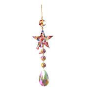 Campane A Vento In Cristallo 2 pezzi ciondolo acchiappasole cristallo colorato luce e ombra arcobaleno ciondolo campanello a vento accessori decorazione della stanza(Style02)