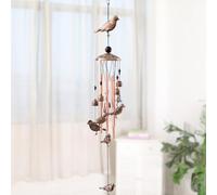 Campane a vento in metallo per esterni con farfalla e angelo, campane in alluminio per giardino, cortile, patio, decorazione pre-assemblata, ornamento da appendere per interni ed esterni