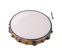 Campane da 25,4 cm Tamburello Palmare Freestyle Campane a mano Strumento a Percussione Musicale per Famiglia Tamburello Piccolo Tamburello A Mano