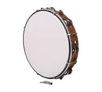 Campane da 25,4 cm Tamburello Palmare Freestyle Campane a mano Strumento a Percussione Musicale per Famiglia Tamburello Piccolo Tamburello A Mano