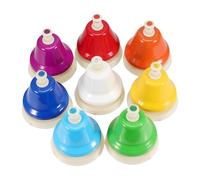 Campane da ufficio per le campane da scrivania cromatiche, giocattoli musicali 8 note Bells da tavolo colorate | Giocattolo di apprendimento musicale diatonico per il per la giornata
