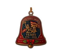Campane Del 250° Anniversario Degli Stati Ornamento Campane Natale Per Le Vacanze Decorazioni Per L'albero Natale Regalo Patriottico Da Collezione Campanello Commemorativo Guarder