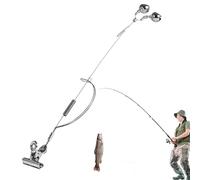 Campane di allarme per canna da - doppio allarme in acciaio, design semplice, resistente alla corrosione | campane per canne, in mare e in mare, allarmi notturni, attrezzatura da