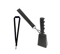 Campane di mucca Noise Maker Campane Scuola Campane di chiamata a mano Campane Cowbell Calcio Gioco Cheering Bells Percussioni a mano Campanaccio Cowbell Con Maniglia Per Evento Sportivo Gioco di