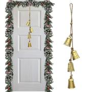 Campane di Natale - Decorazione Natalizia Per Portico | Campanelli Rustico,per Decoratori Casa e Festival Porta d'Ingresso Ufficio Ghirlanda Scale Davanzale Mensola Parete Soggiorno