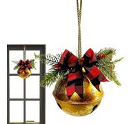 Campane Di Natale Giganti,Decorazioni Natalizie Con Fiocco | Ornamenti Metallici a Sonaglio per le Feste - Per Portico Cortile Festa E Vacanze Invernali