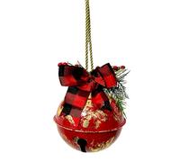Campane di Natale Giganti in Metallo | Addobbi Stagionali Per Il Natale Con Fiocco - Ornamenti In Metallo A Forma Di Campana Per Feste | Per La Stagione Invernale E Le Feste Da Esterno Per Portico Gia
