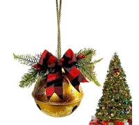 Campane Di Natale Giganti Per l'Esterno - Addobbi Stagionali Per Il Natale Con Fiocco,Ornamenti In Metallo A Forma Di Campana Sferica - Per Portico Cortile Festa E Vacanze Invernali