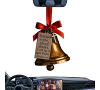 Campane di Natale - Ornamenti per l'albero con versi | Decorazioni religiose in metallo per le vacanze | Esposizione per feste e casa su porta d'ingresso, soggiorno, mensola, camera da,