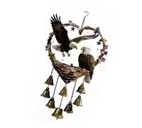 Campane Eolie a Forma Cuore Ornamenti a Farfalla 2D Campane Eolie in Acrilico Decorazioni per Interni Esterni Campane del a Forma Cuore con Farfalle