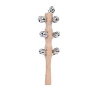 Campane In Legno Jingle A Mano - 19x5x2cm Colorato Jingle | Campane Portatili Per Bambino | Bancelli Portatili Per Le Campane Con Manico In Legno Per Concerti Ballanti Per Le Performance Co