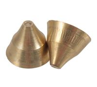 Campane Musicali in Rame Massiccio Oro, 2 Pezzi, Stile Vintage Etnico | Ritmo Portatile e Suono Ricco, per Educatori e Principianti, Decorazione Semplice per Aule e Interni