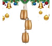 Campane natalizie rustiche a grappolo di su corda, decorazione per la casa fatta a mano per compleanni, vacanze, matrimoni, feste, giardino, cortile, ghirlande, porte