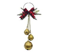 Campane per Albero di Natale,Addobbo Albero Festivo Rustico con Appendibile | Ghirlanda Rustica Con Campane Pendenti,Per Esterno, Porta D'Ingresso, Casa, Anno Nuovo, Matrimonio