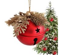 Campane Per Il Natale - Decorazione di Natale in Metallo,Sonaglio Natalizio Per La Casa Con,Per Interno Esterno Porta Albero Casa Fattoria Matrimonio Festa