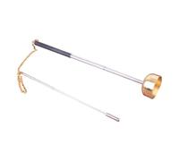 Campane per meditazione, strumenti a percussione con simbolo delle dita, bellissimi per yoga, strumenti musicali buddisti retrattili, campanello decorativo in rame semplice per casa,