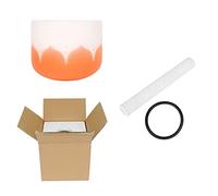 Campane tibetane in cristallo da 20,3 cm, con kit di strumenti sonori O-ring in cristallo