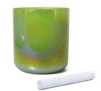 Campane tibetane in cristallo di quarzo, Campana tibetana Chakra con O-ring for martello for bagno sonoro 6-8 pollici Note AG(432Hz,7 inch C Note)