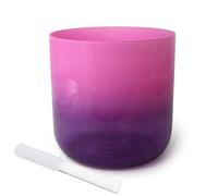 Campane tibetane in cristallo di quarzo, Campana tibetana in cristallo Alchemy da 7 pollici, note for la meditazione di guarigione del suono con O-ring percussore(B Note)