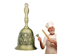 Campane vintage | Campanello di servizio vintage in metallo - Estetico Lusso Forte Ottone Campanello di chiamata a mano per Scuola Chiesa Matrimoni Alberghi Cucina Suono