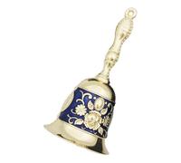 Campane vintage in metallo con manico delicato in metallo campane da tè a mano di servizio campanello da cena campanello forte chiamata handbell