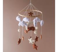 Campanella da letto a forma di pecorella, stelle e luna fatta a mano, mobile per culla, giocattoli a forma di animali carini, educativi, migliorano la coordinazione mano-occhio, prevengono la miopia, 