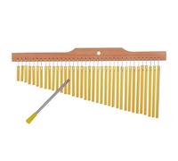 Campanella eolica con supporto 36 carillon da bar Barra di legno in lega alluminio dorata for feste festive Accessori for strumenti a percussione