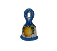 Campanella in Ceramica da Appoggio e da Appendere Fatta e Dipinta a Mano in Italia vari colori (Blu)