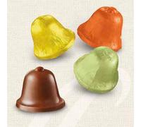 CAMPANELLA PASQUA CAFFAREL CIOCCOLATO FONDENTE RIPIENO GIANDUIA COLORATI