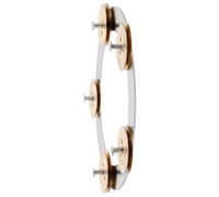 Campanella per Piatto Anello in Acciaio Inox, Oro, 1 Pezzo | Uso Facile, Ritmo Forte, Design Creativo, per Chiese e Scuole, Adatta a Principianti e Musicisti
