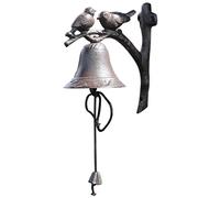 Campanella per Porta in Ghisa Campanello in Ghisa con Uccellini Innamorati, Antico Campanelli da Appendere per La Scuola Giardino Bar Villa, Campanelli di Chiamata per Ristoranti