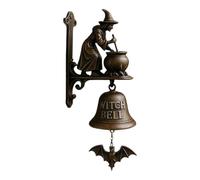 Campanella Porta Wall Mount Witch Doorbell On Broom Design