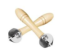 Campanelle a mano per bambini da giocare, 2 pezzi in legno, sonaglio musicale cognitivo, per feste di compleanno, asilo, influenza bambini, riunione, casa, campeggio