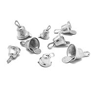 Campanelle color argento 8 mm. 10 mm. 12 mm. 30 u.