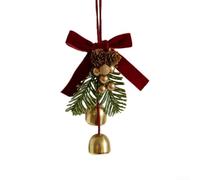 campanelle, Colorate decorazioni natalizie con campanelle fiocchi e pigne for un'atmosfera allegra(Two pieces of bells)